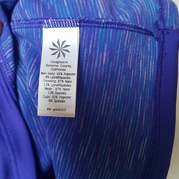 Athleta Fitted Tank with built in bra - Picture 5 of 5